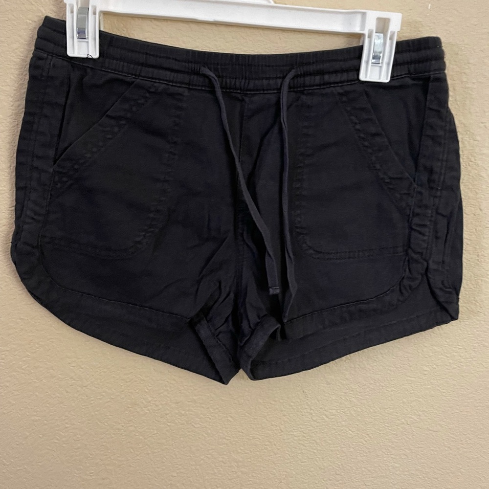 Blue/gray fabric shorts
